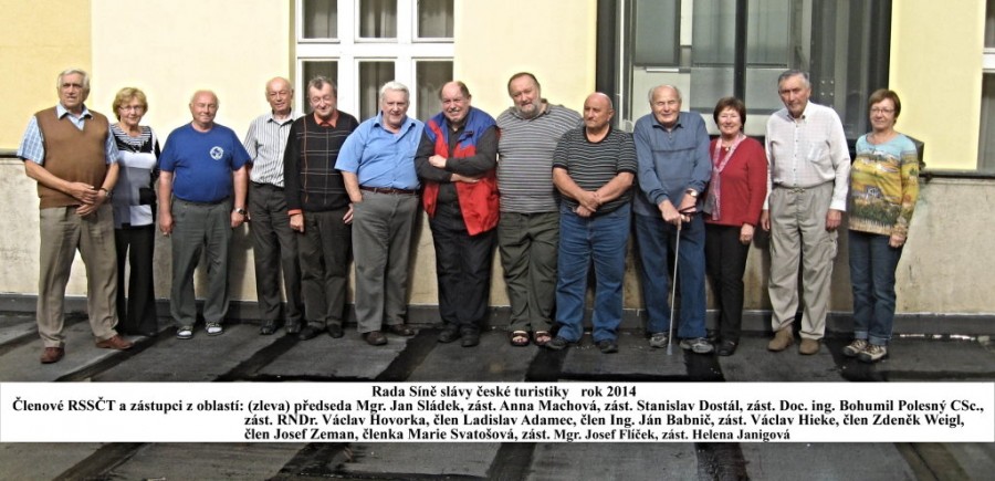 Členové a spolupracovníci Rady Síně slávy české turistiky 2014 a 2015