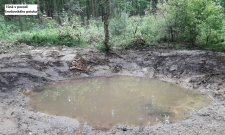 Opatření Lesů ČR proti suchu: Přehrážky a tůně v lesích na Jaroměřsku