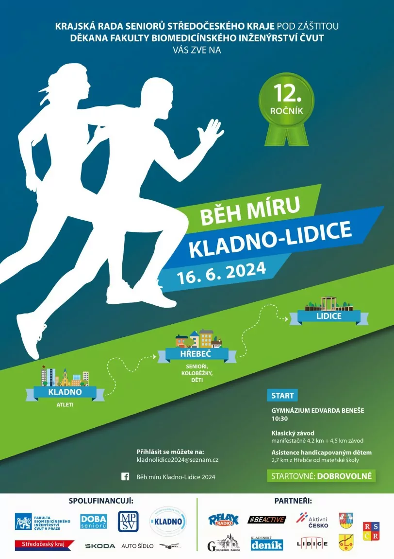 Běh míru Kladno – Lidice 2024